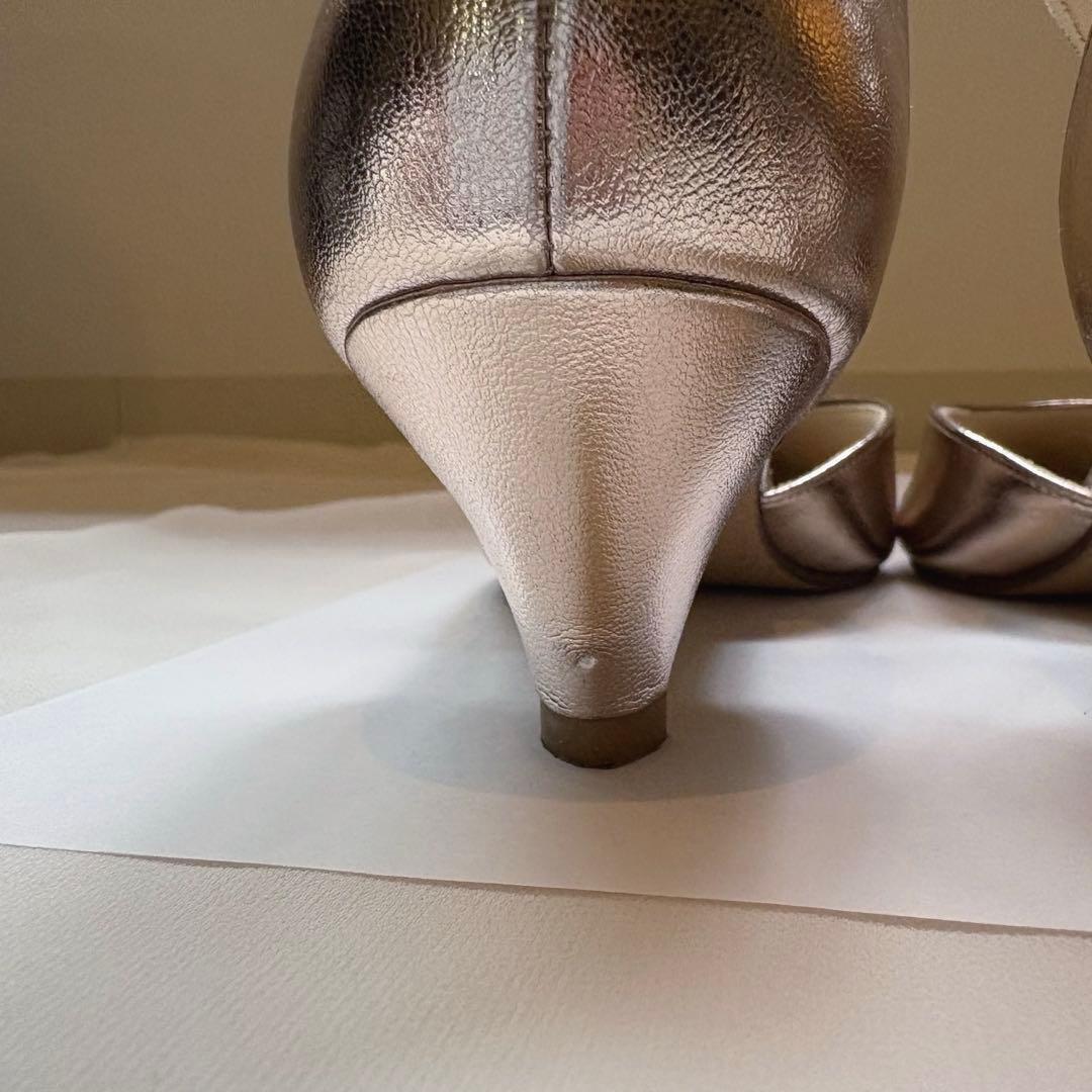 kaene 24cm アシメストラップパンプス ピンク