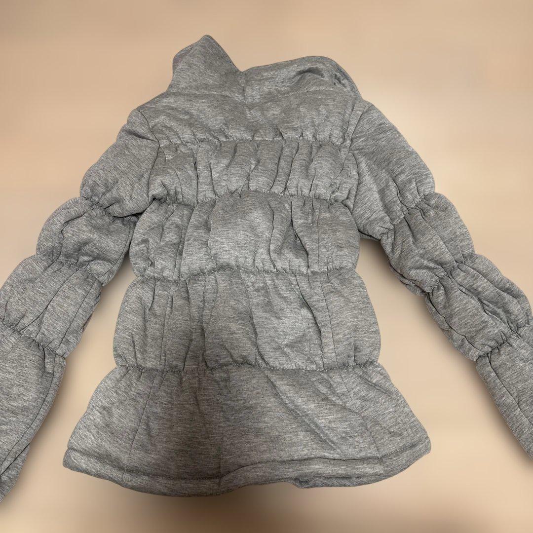 d.i.a ダイヤ　ギャル　グレー ダブルブレスト 中綿ジャケット