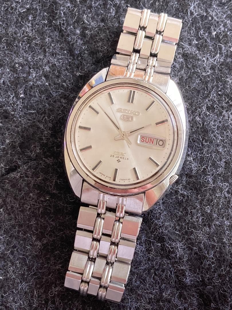 【まゆげ犬】1967 61系 SEIKO 5 DX 25石 純正ベルト
