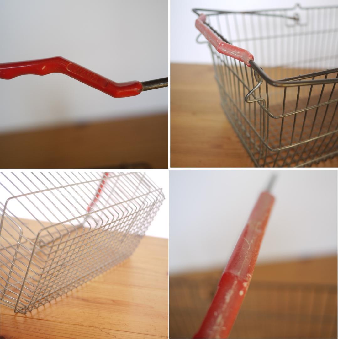 ドイツ ワイヤバスケット 2P　ショッピングかご ドイツヴィンテージ