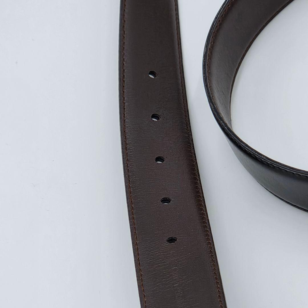 【美品】 エスティーデュポン S.T.DUPONT レザーベルト ブラック
