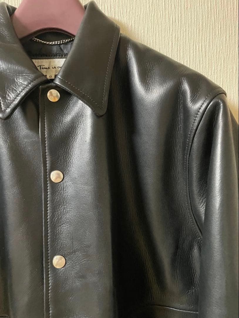 ゼ*ィ様 Time Is On NEW COACH JACKET cow lea