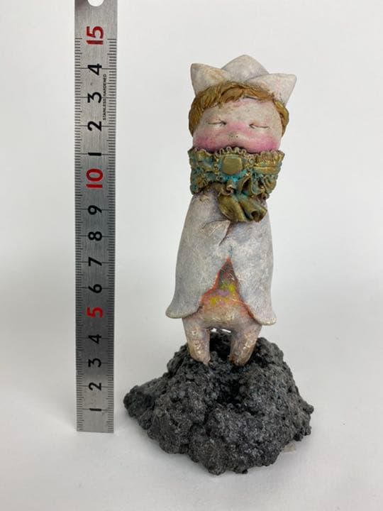 植田明志 うえだあきし 造形作品 虹を歌う子ども 作家 オブジェ ドール アート