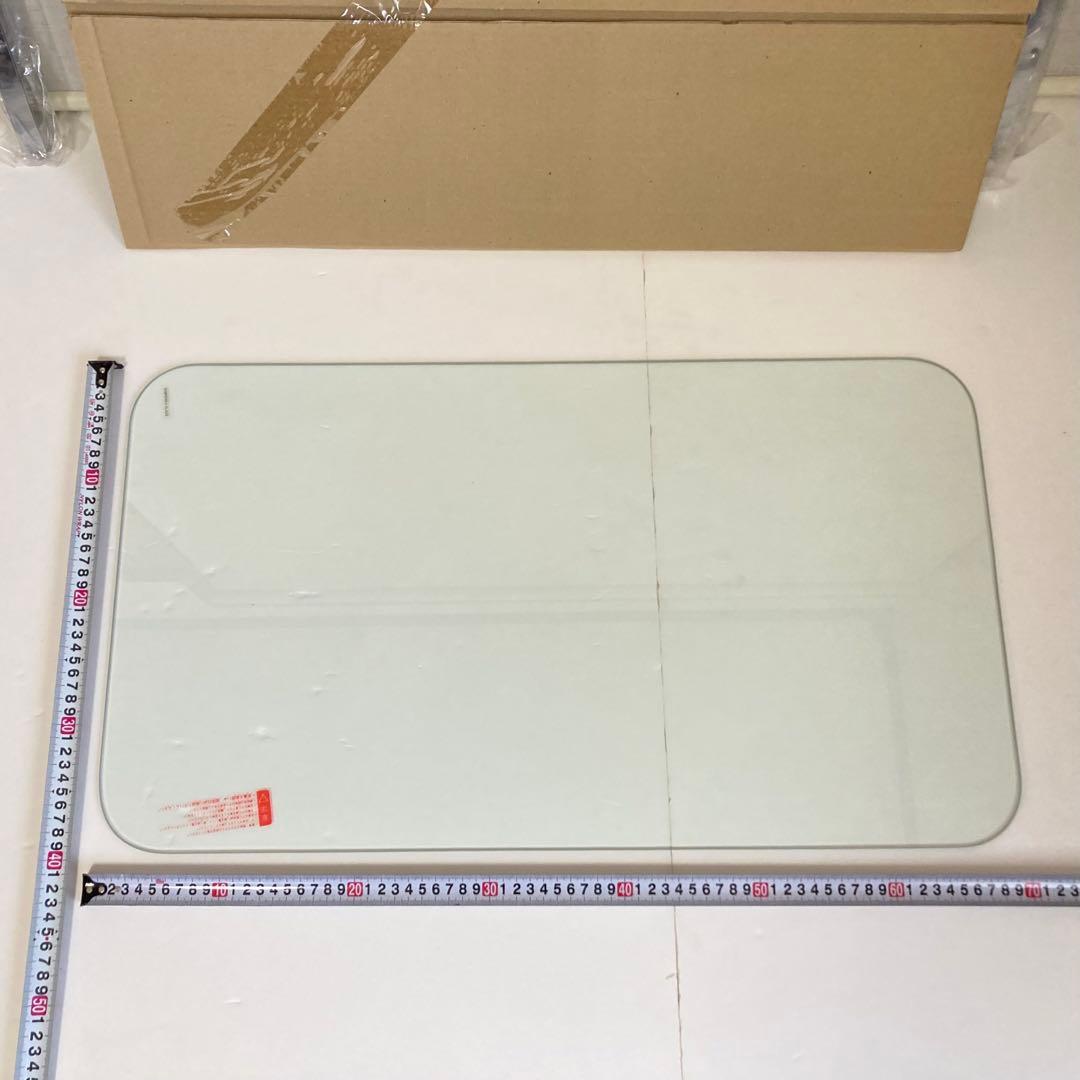 ◆さな◆ ガラステーブル 机 リビング シルバー 網棚付き レトロ 新品