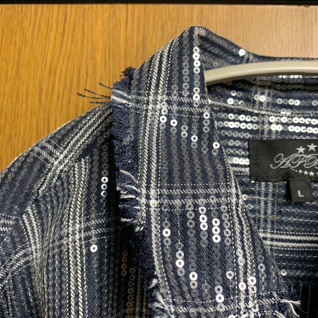 AFB  FLASH別注スパンコールシャツ