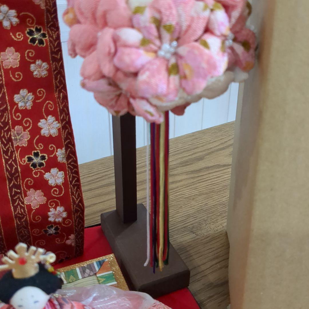 極美品★龍虎堂雛人形　ちりめん細工雛人形リュウコドウ花玉段雛壇飾り