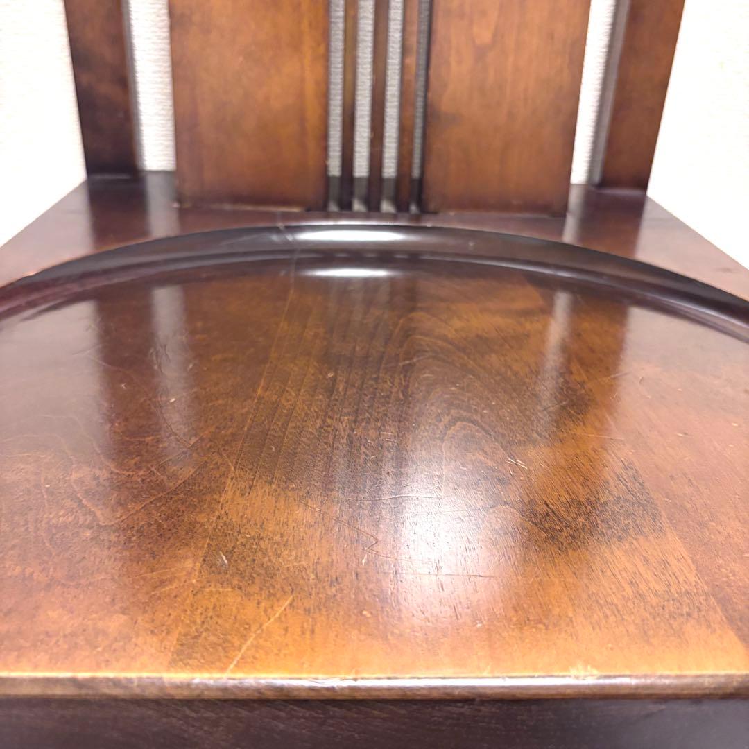 希少⭐️ 星野民藝 アームレスチェア 樺材 ダイニングハイバック 安楽椅子 レトロ