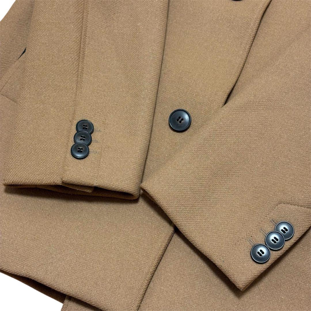 HUGO BOSS ヒューゴ　ウールコート キャメル メンズ ステンカラー