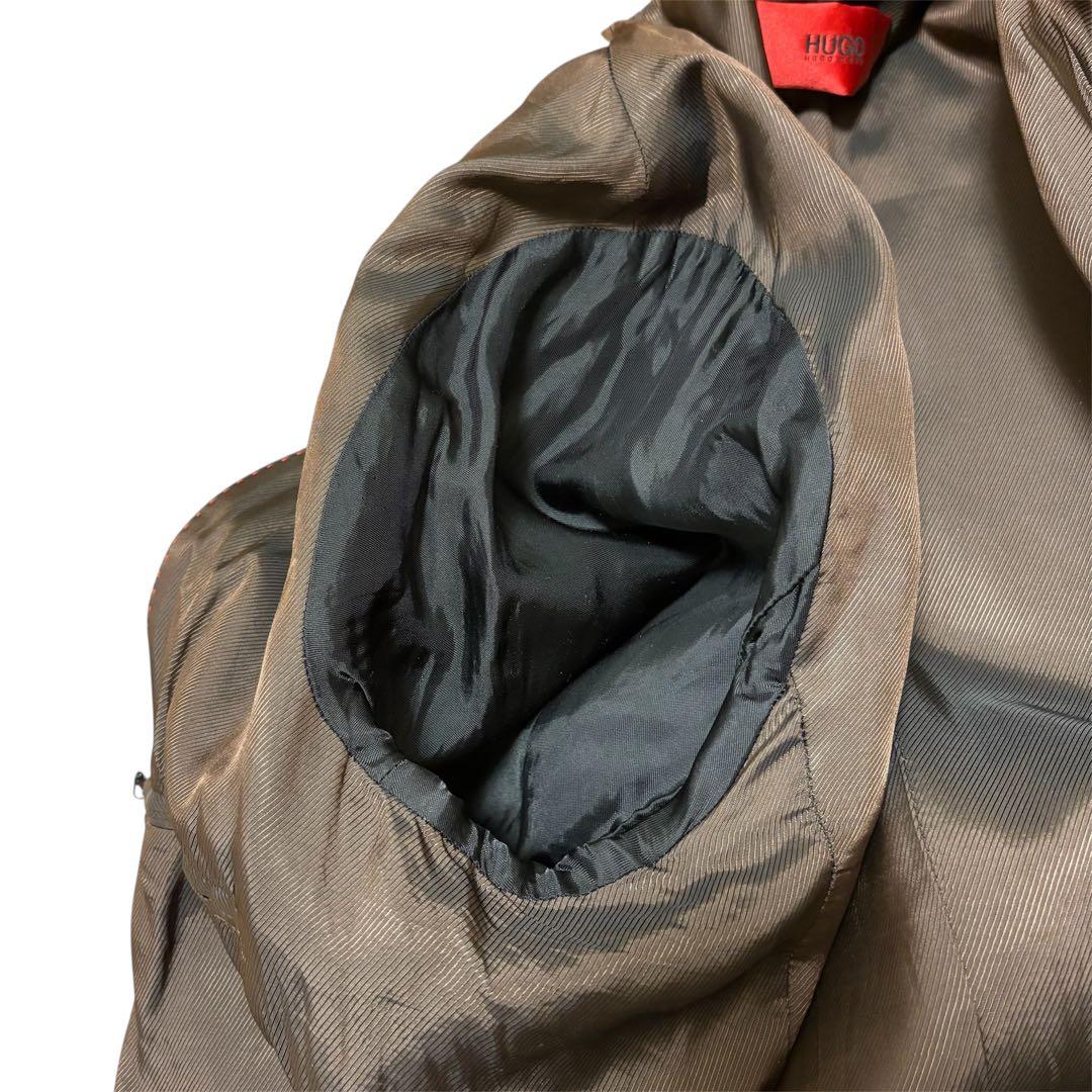 HUGO BOSS ヒューゴ　ウールコート キャメル メンズ ステンカラー