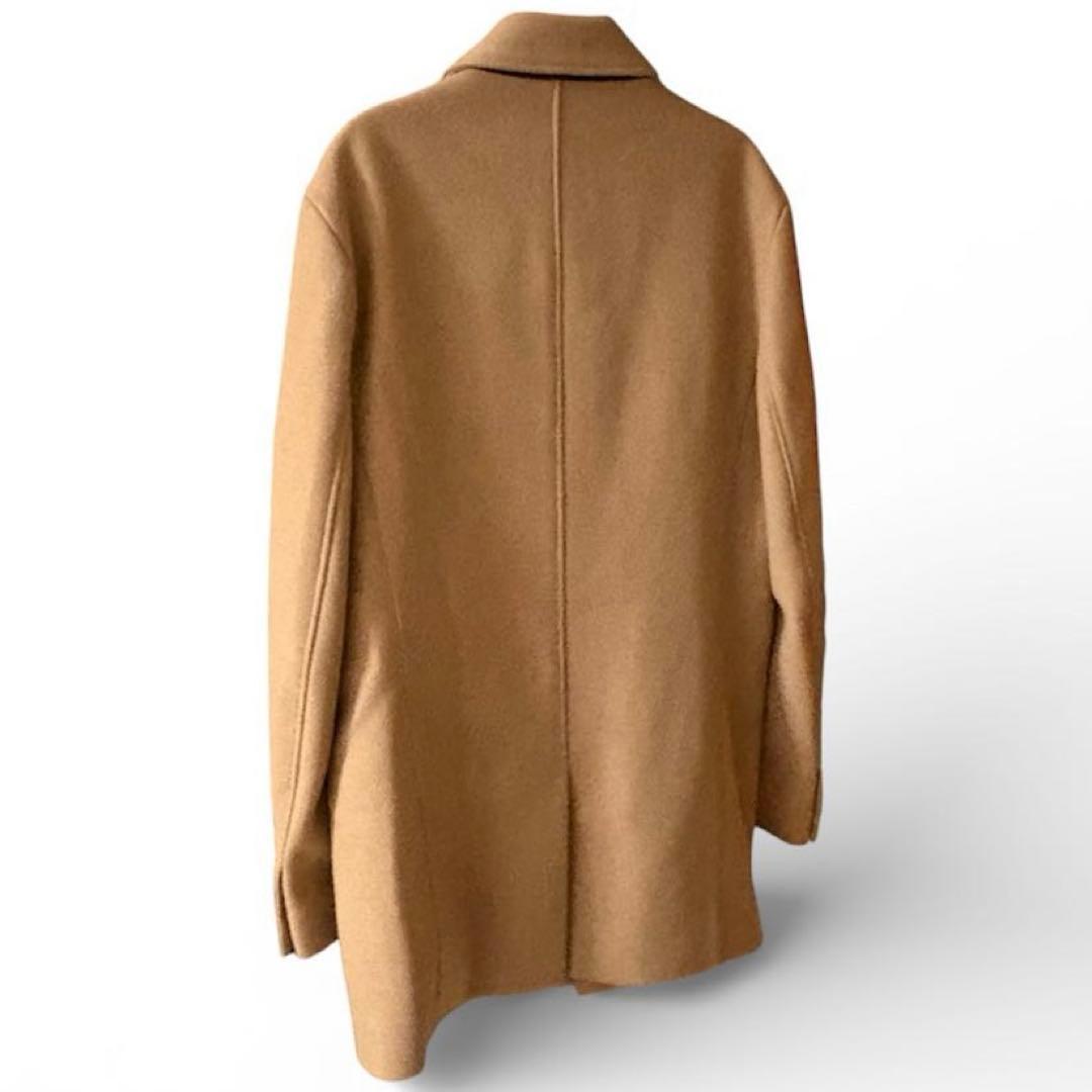 HUGO BOSS ヒューゴ　ウールコート キャメル メンズ ステンカラー