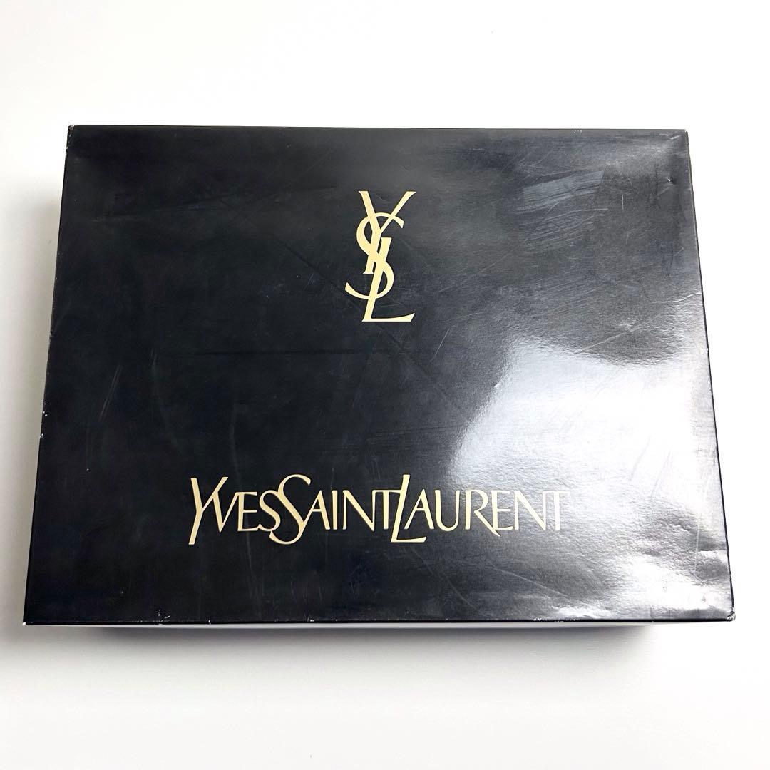 未使用✴︎YSL/イヴサンローラン/天然素材綿毛布/刺繍/ピンク/総柄/高級