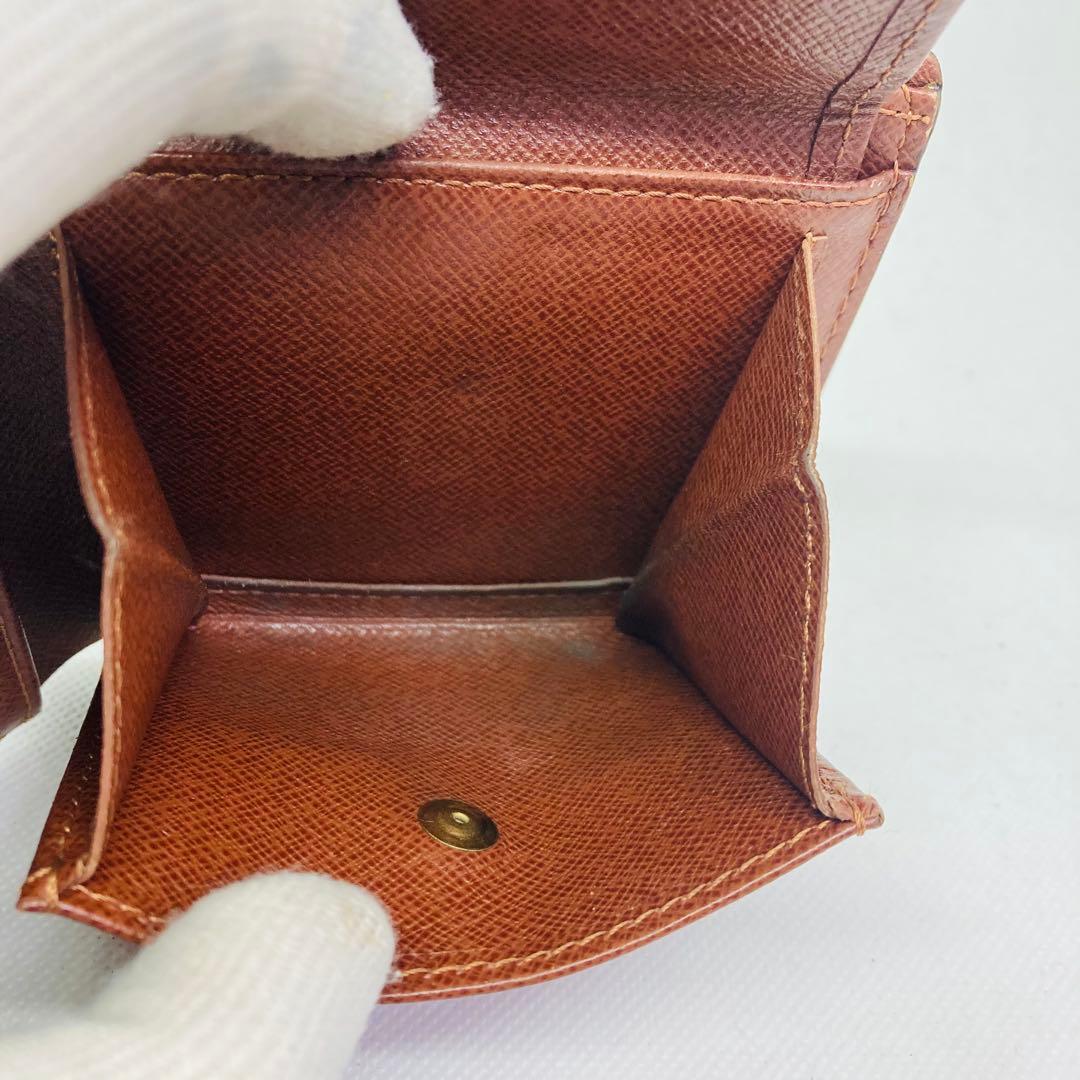 ルイヴィトン モノグラム ポルトフォイユ マルコ　二つ折り財布 茶色 863