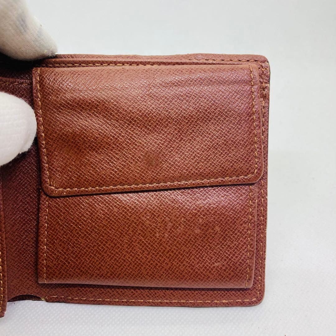 ルイヴィトン モノグラム ポルトフォイユ マルコ　二つ折り財布 茶色 863
