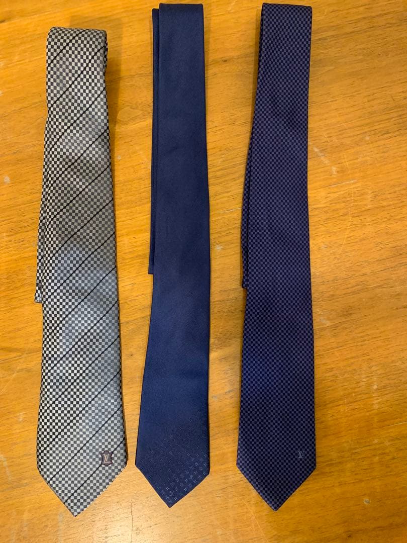 N0712-14★LOIS VUITTON ルイ ヴィトン ネクタイ 3本セット