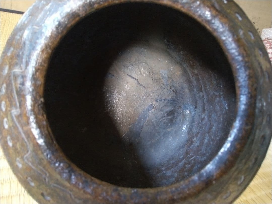 江戸初期～前期　内ヶ磯窯古高取水指　骨董　古美術　茶道具　朝鮮唐津　珍品