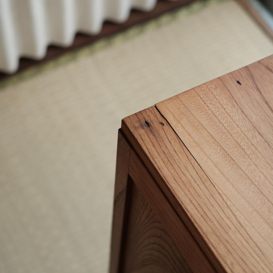 ケヤキ 片袖机 古道具 古家具