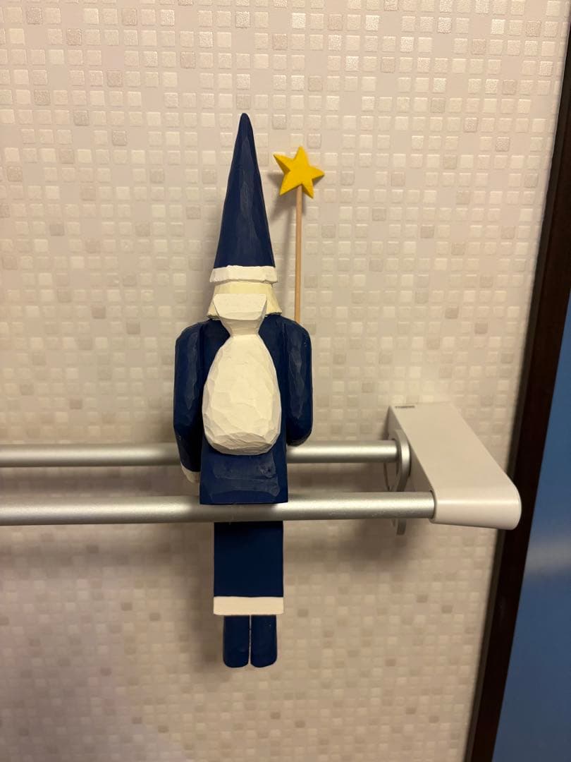 イソベサンタ　お座りサンタ　ブルー