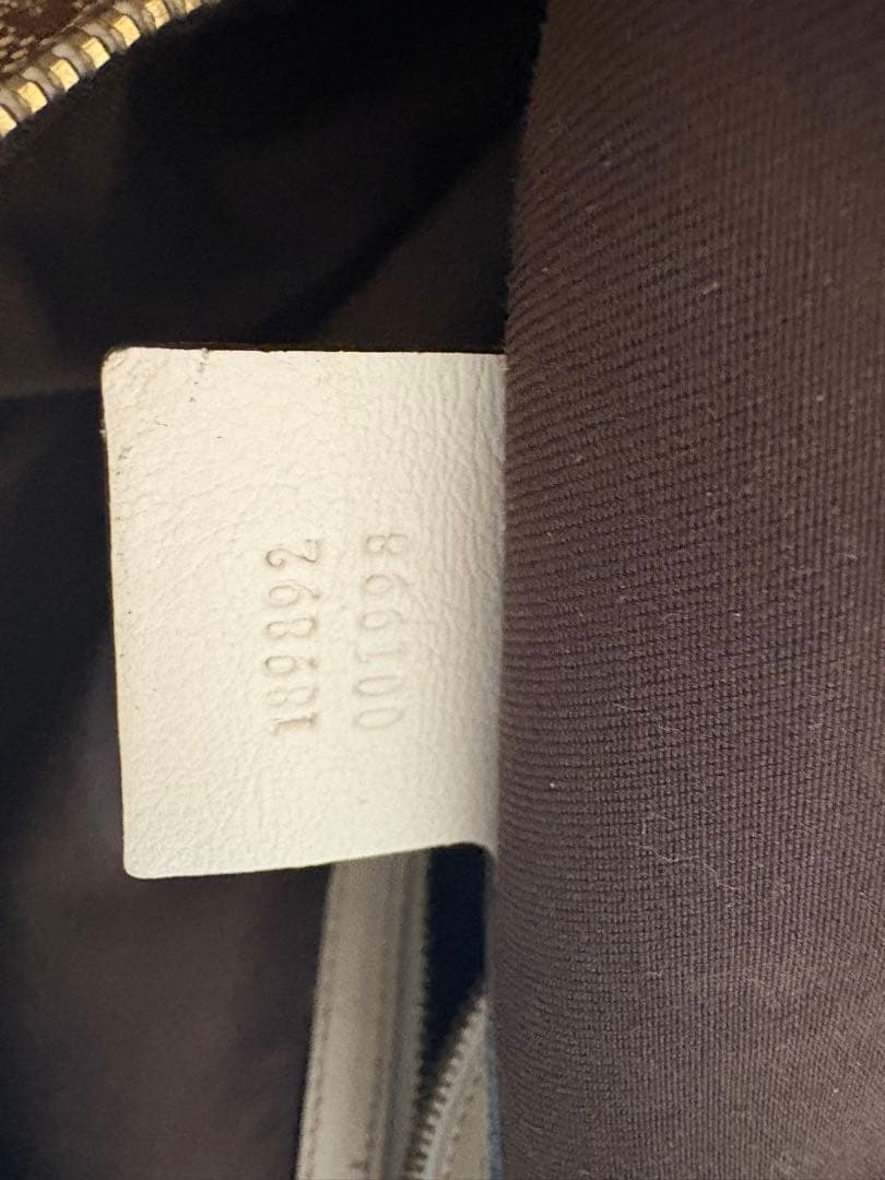 【保存袋付き】 良品 グッチ ハンドバッグ 希少 アビー GG キャンバス 白