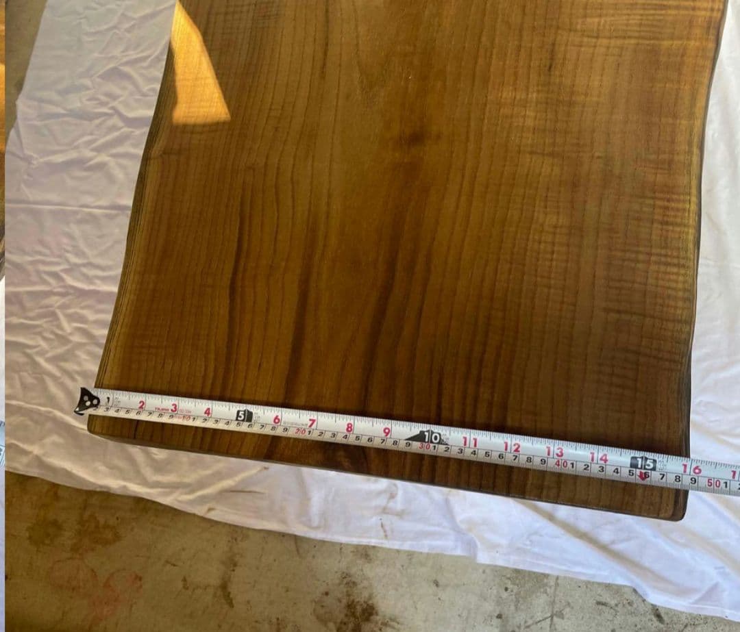 欅　新潟県産　一枚板　縮み杢　縮杢　1枚板　一枚板のみ