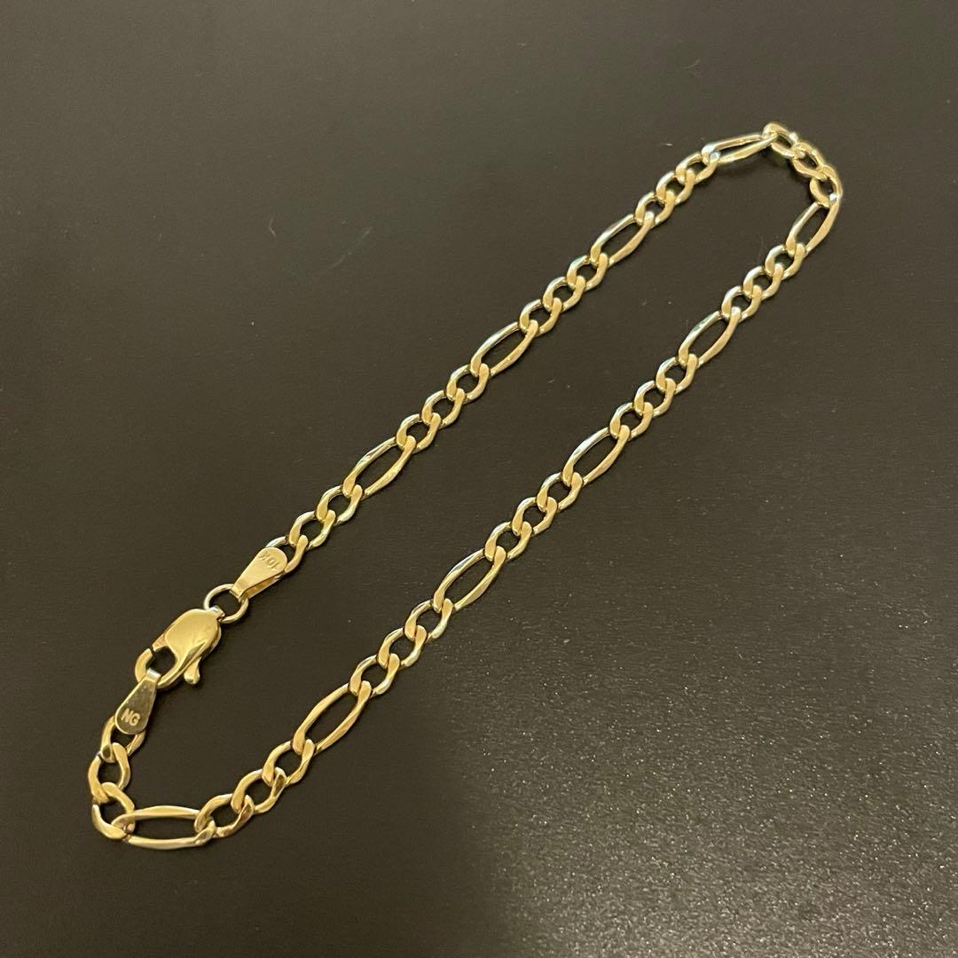10K Figaro Bracelet 20cm フィガロ ブレスレット　喜平