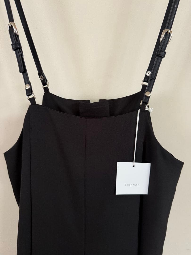 [CHIGNON]サスペンダー付きサロペット