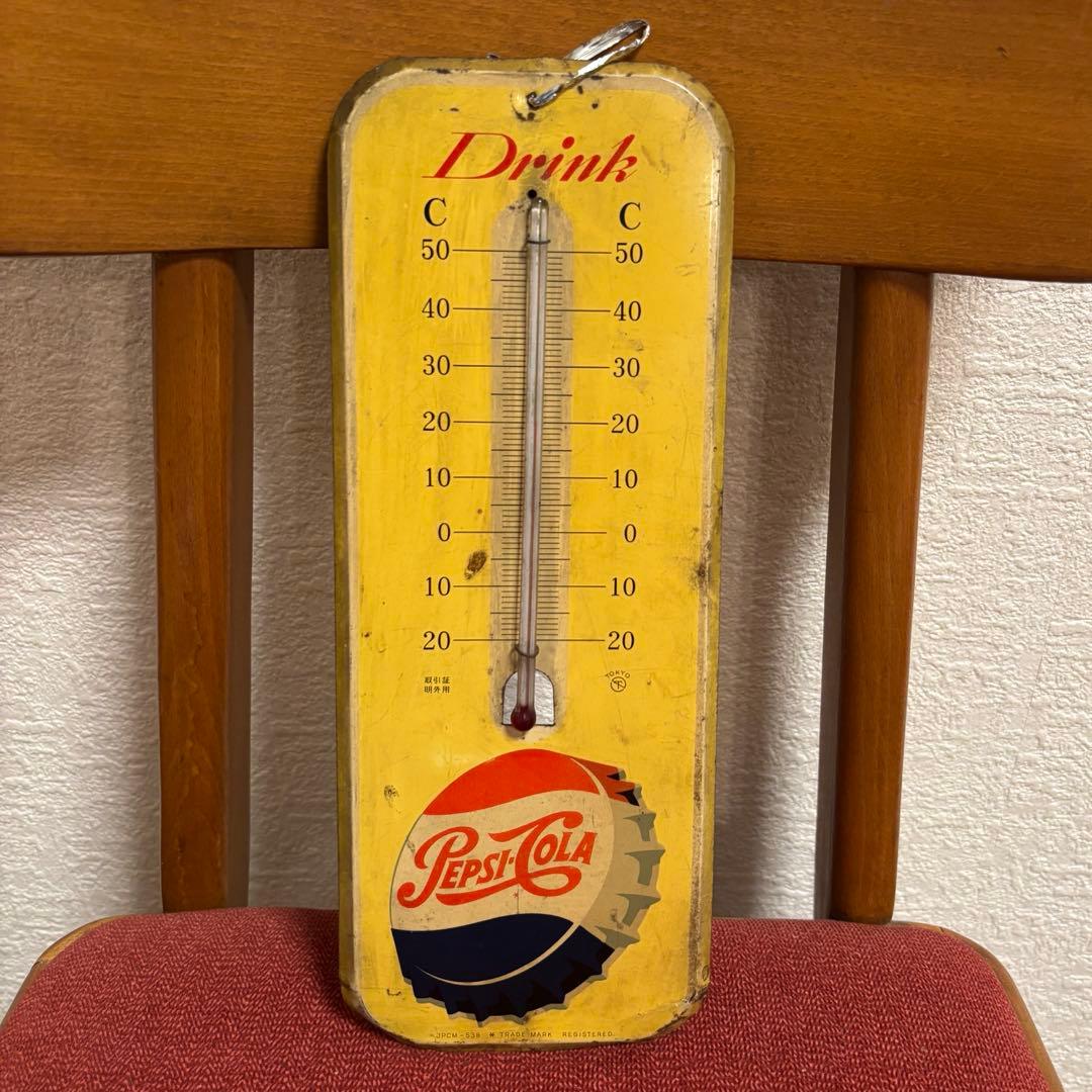 【ペプシコーラPEPSI COLA】ヴィンテージ温度計