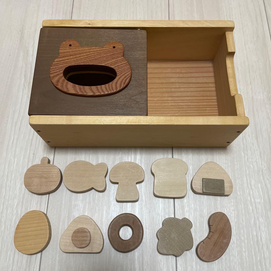 なかよしライブラリー　ころころ動物　もぐもぐボックス　木製知育玩具いろいろセット