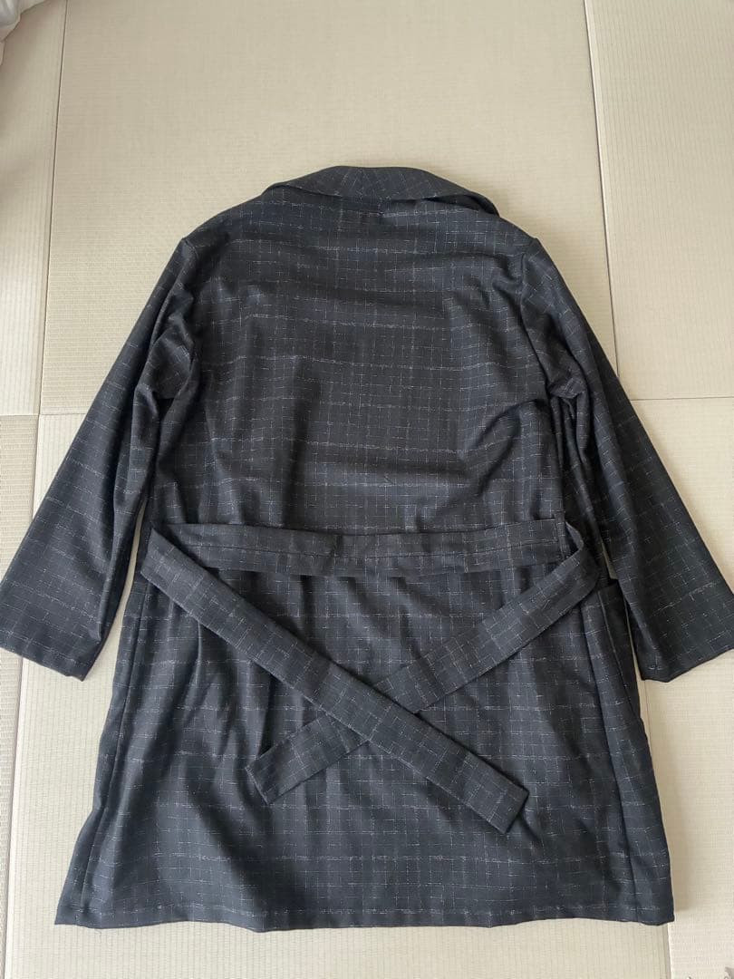 トップス WACKO MARIA BLURRED CHECK GOWN COAT