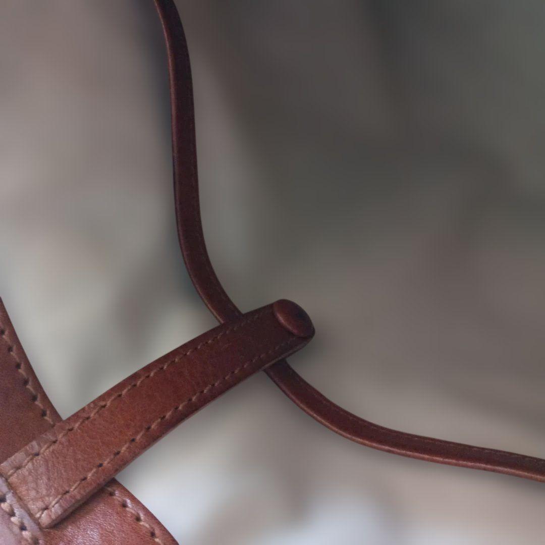 ゲンテン　トートバッグ　 ロック・鍵収納チャーム付き　 ブラウン