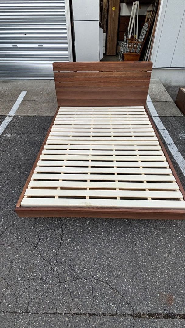 家具の大丸 ダブルベッドフレーム 木製