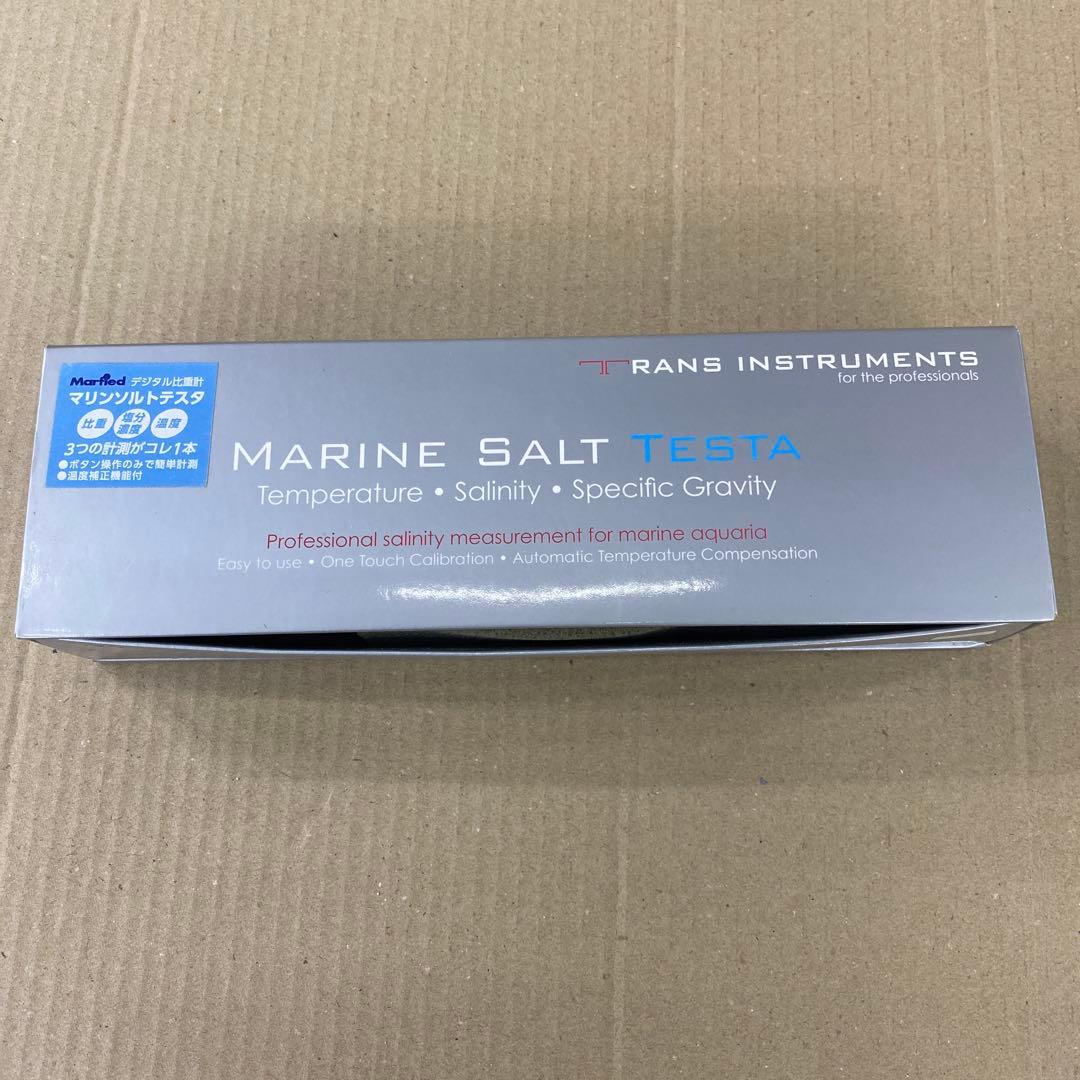 マーフィード　マリンソルトテスタ校正液不足　塩分濃度計