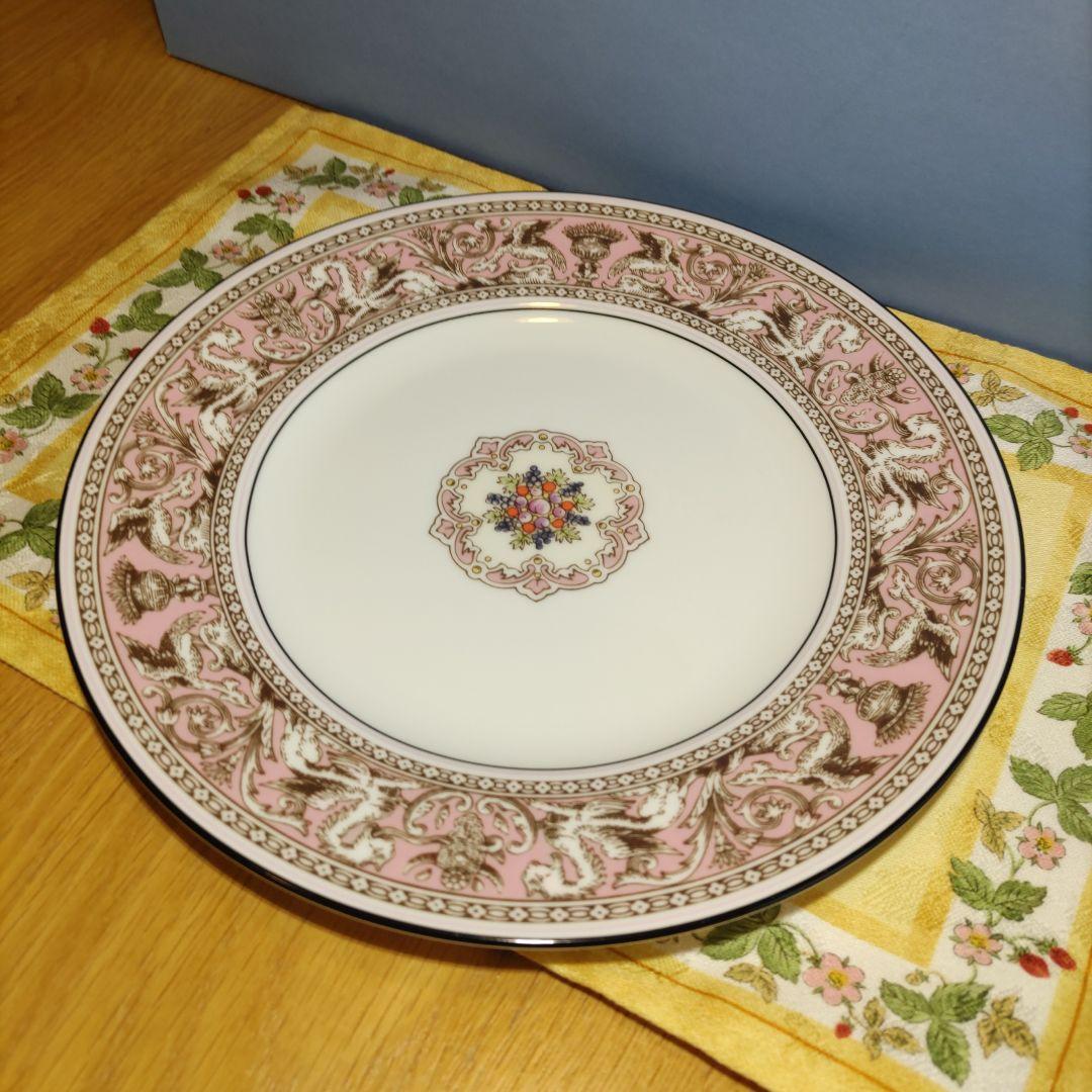 ウェッジウッド　フロレンティーン　ピンク　プレート　20cm　プレミア品　1枚