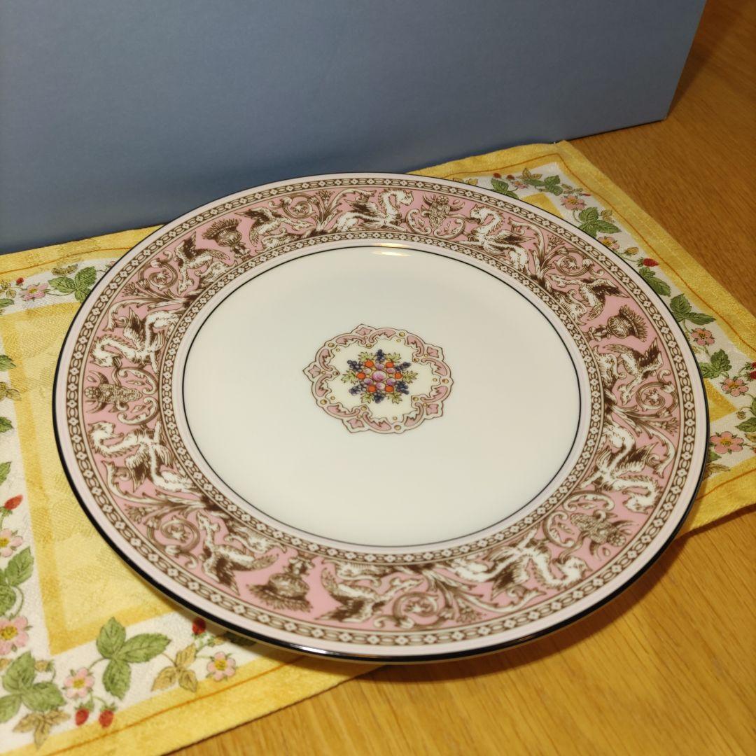 ウェッジウッド　フロレンティーン　ピンク　プレート　20cm　プレミア品　1枚