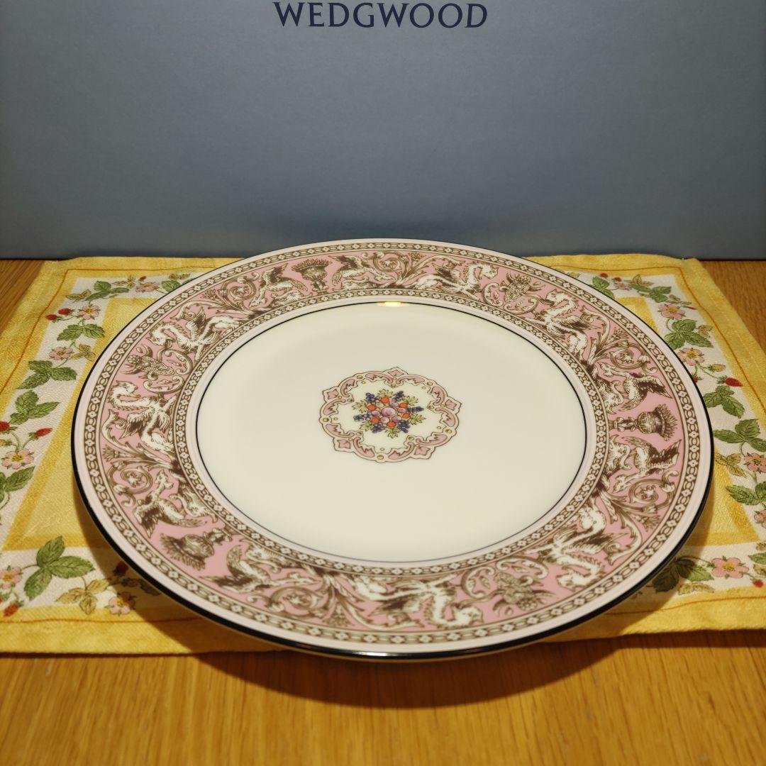 ウェッジウッド　フロレンティーン　ピンク　プレート　20cm　プレミア品　1枚