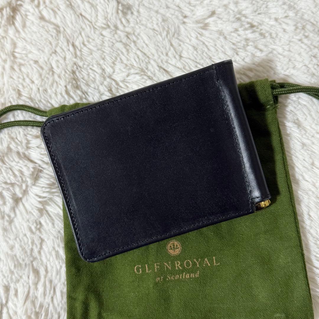⭐️新品未使用⭐️　グレンロイヤル　マネークリップ　小銭入れ付き　二つ折り財布
