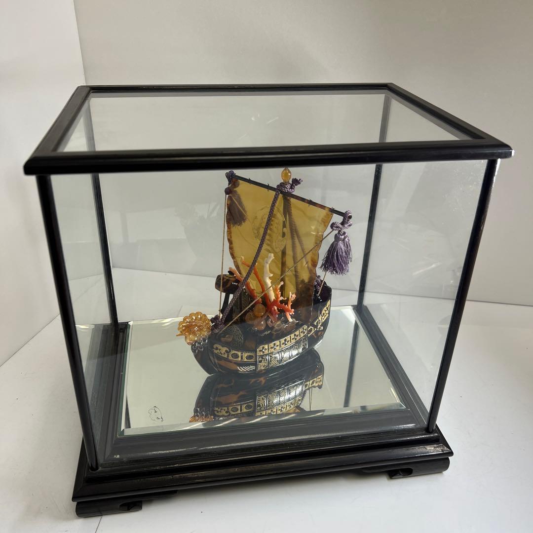 本鼈甲　宝船　1047g(台込) 20×16㎝(宝船)東な8-0201☆2F