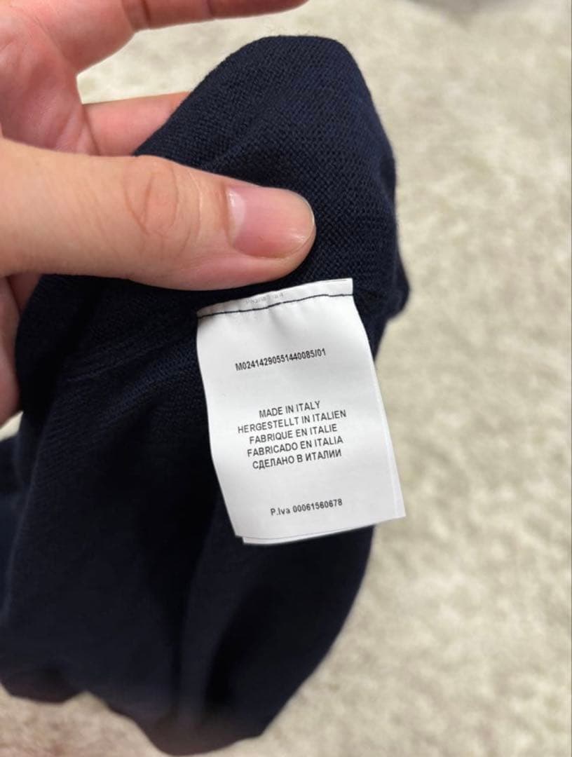 Gran Sasso ジップアップ カーディガン ネイビー　52