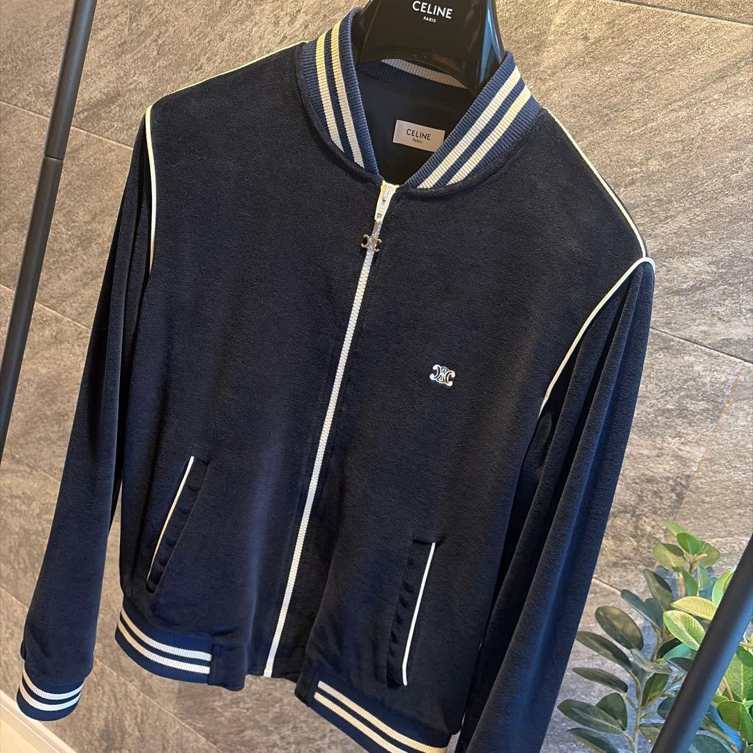 未使用品　セリーヌ　トリオンフ トラックスーツジャケット　ベルベットジャージー