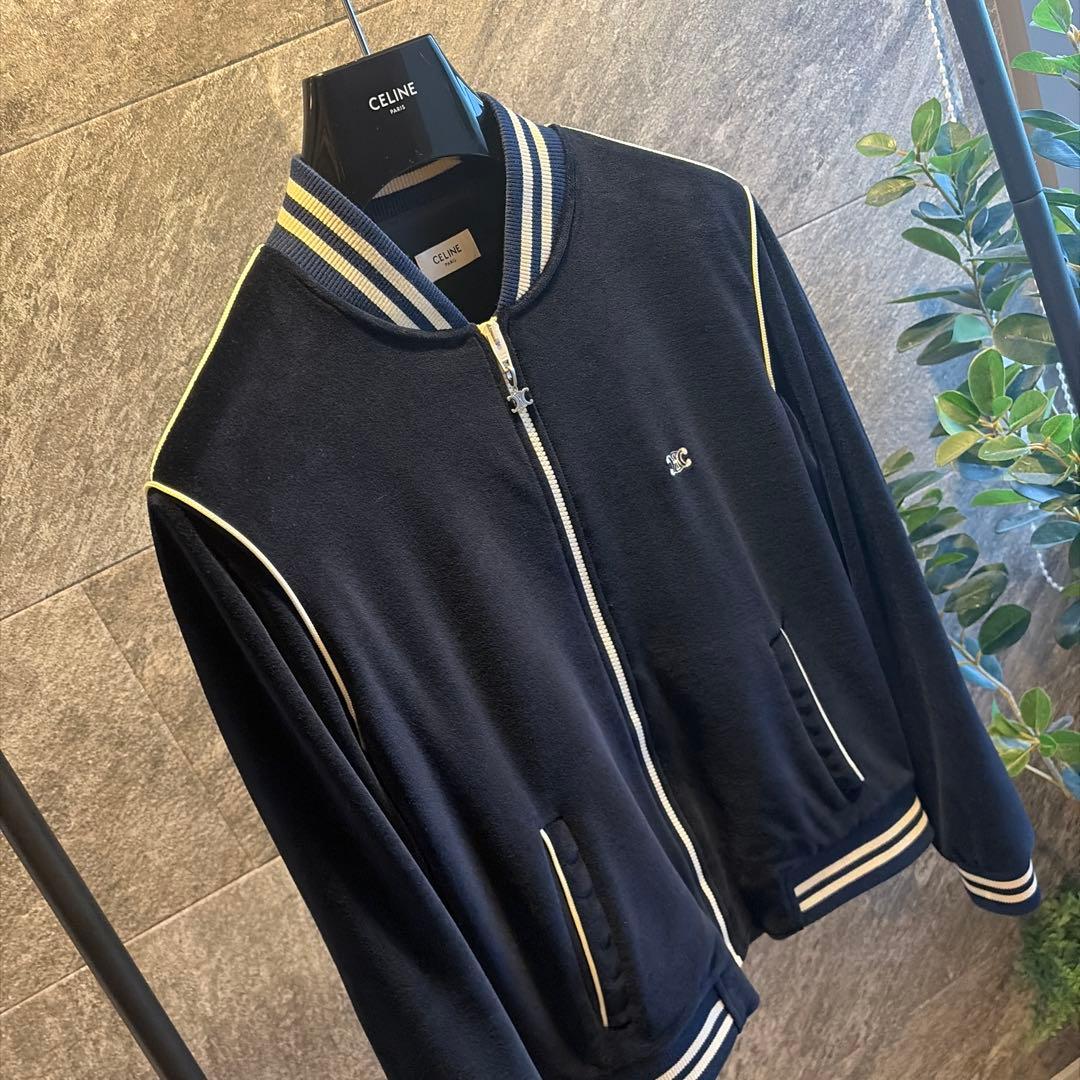 未使用品　セリーヌ　トリオンフ トラックスーツジャケット　ベルベットジャージー