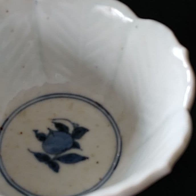 「馬の絵が上手(うま)い！」古伊万里 染付馬図向付 4客セット 骨董アンティー