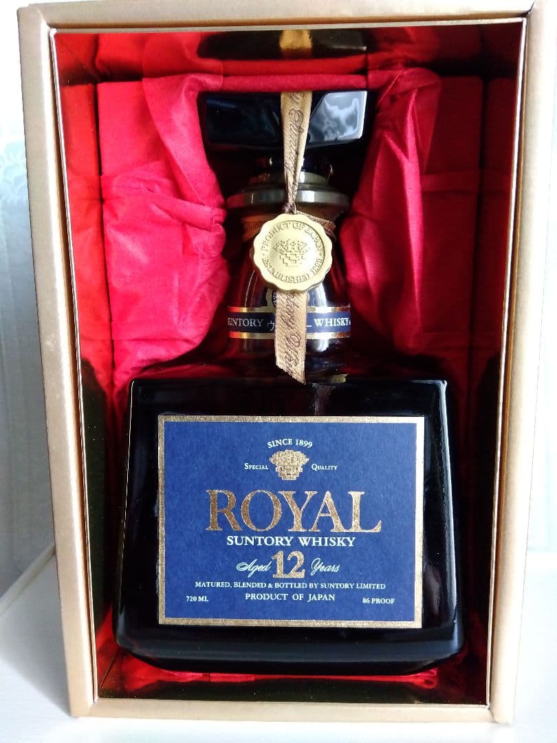 サントリーウイスキー　ローヤル　 プレミアム12年　青ラベル