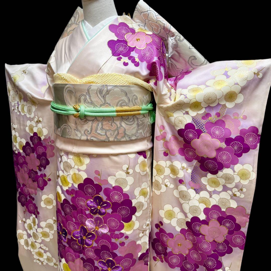 振袖フルセット　やまと誂製　正絹長襦袢　梅柄　❤︎可愛い❤︎　155〜165