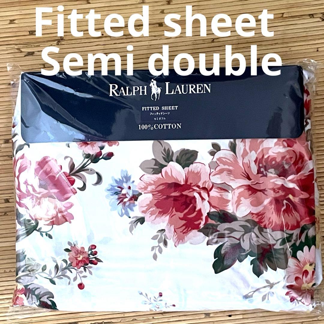 新品未使用✳︎ラルフローレンホーム✳︎花柄✳︎フィッテドシーツセミダブル