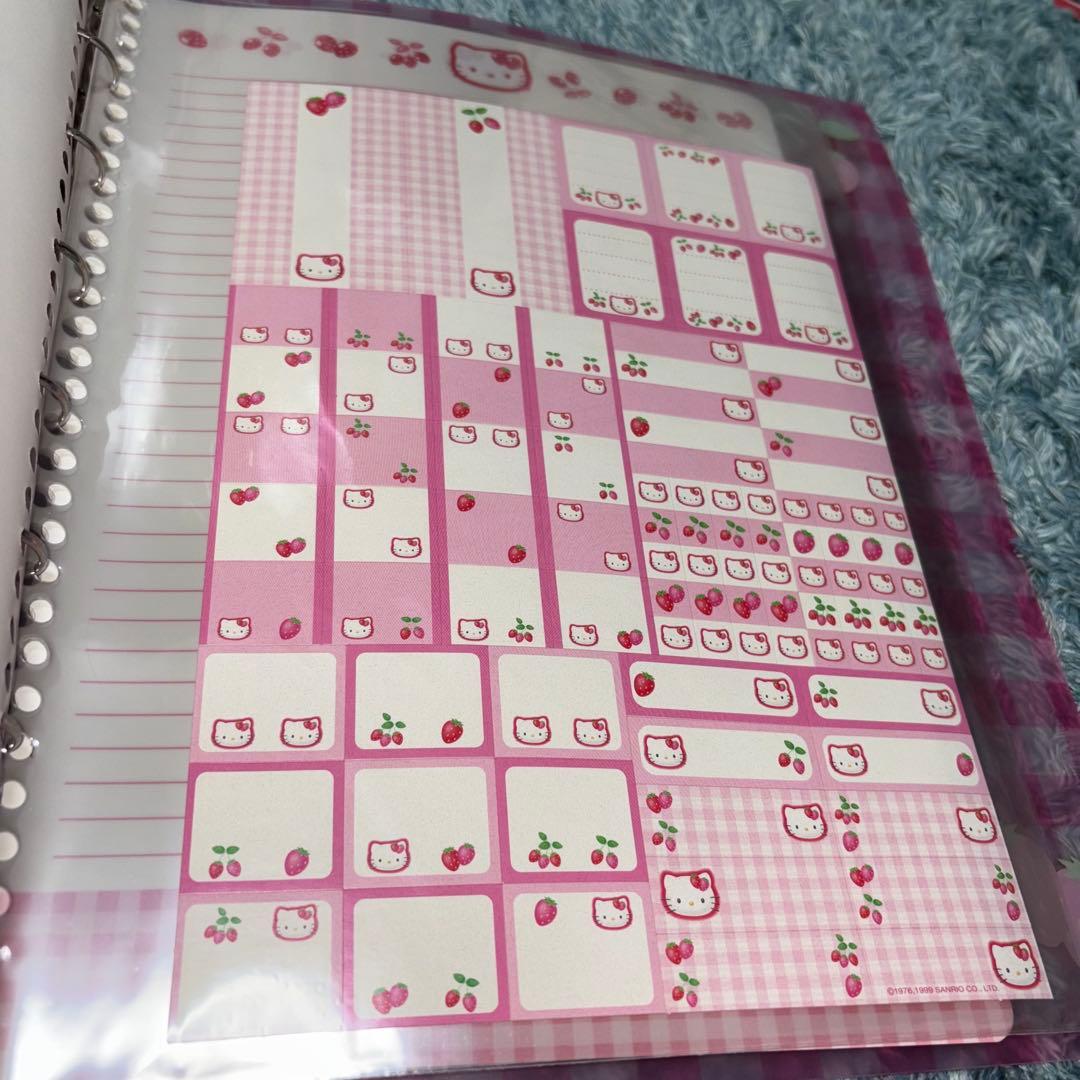 【超希少】新品 平成 1999年 ハローキティ サンリオ A4 8穴バインダー