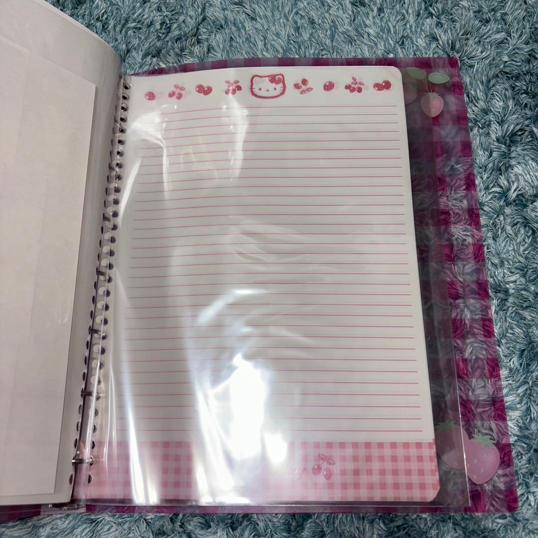 【超希少】新品 平成 1999年 ハローキティ サンリオ A4 8穴バインダー