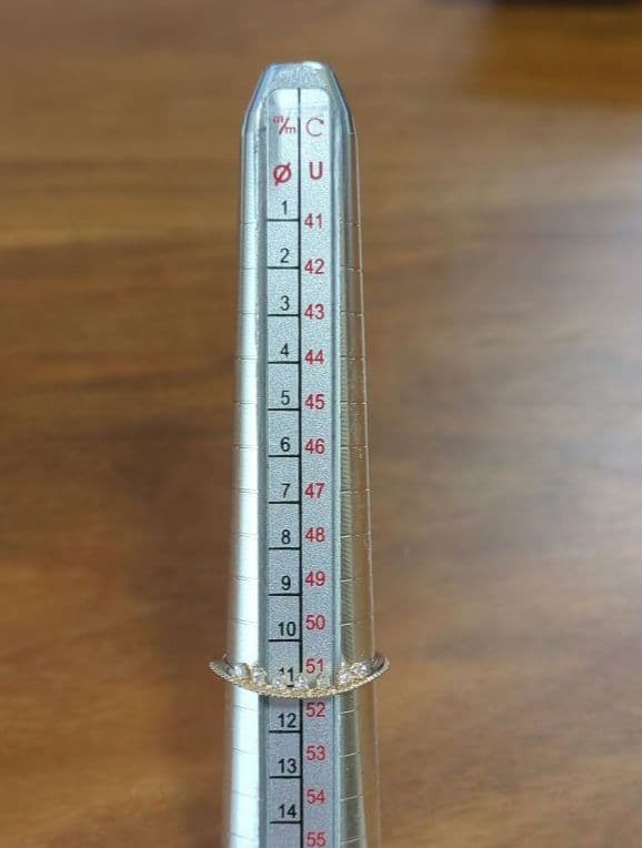 K10YGダイヤモンドリング