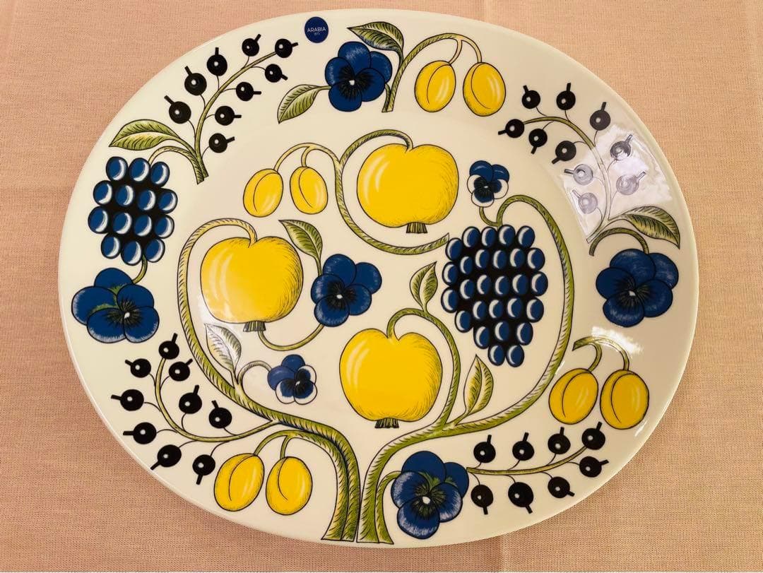 【美品】　ARABIA　アラビア　パラティッシ　オーバルプレート 　36cm