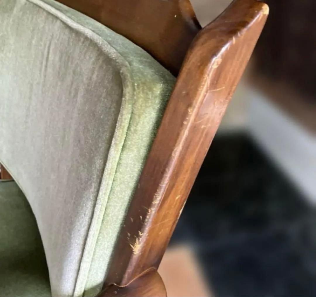 カリモク　コロニアル　デスクチェア　アームチェア 回転椅子