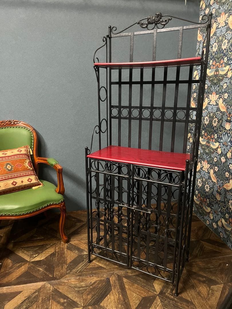 ワインラック アイアン アンティーク シェルフ インテリア ビンテージ