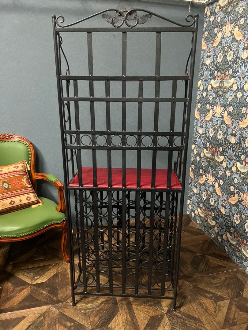 ワインラック アイアン アンティーク シェルフ インテリア ビンテージ